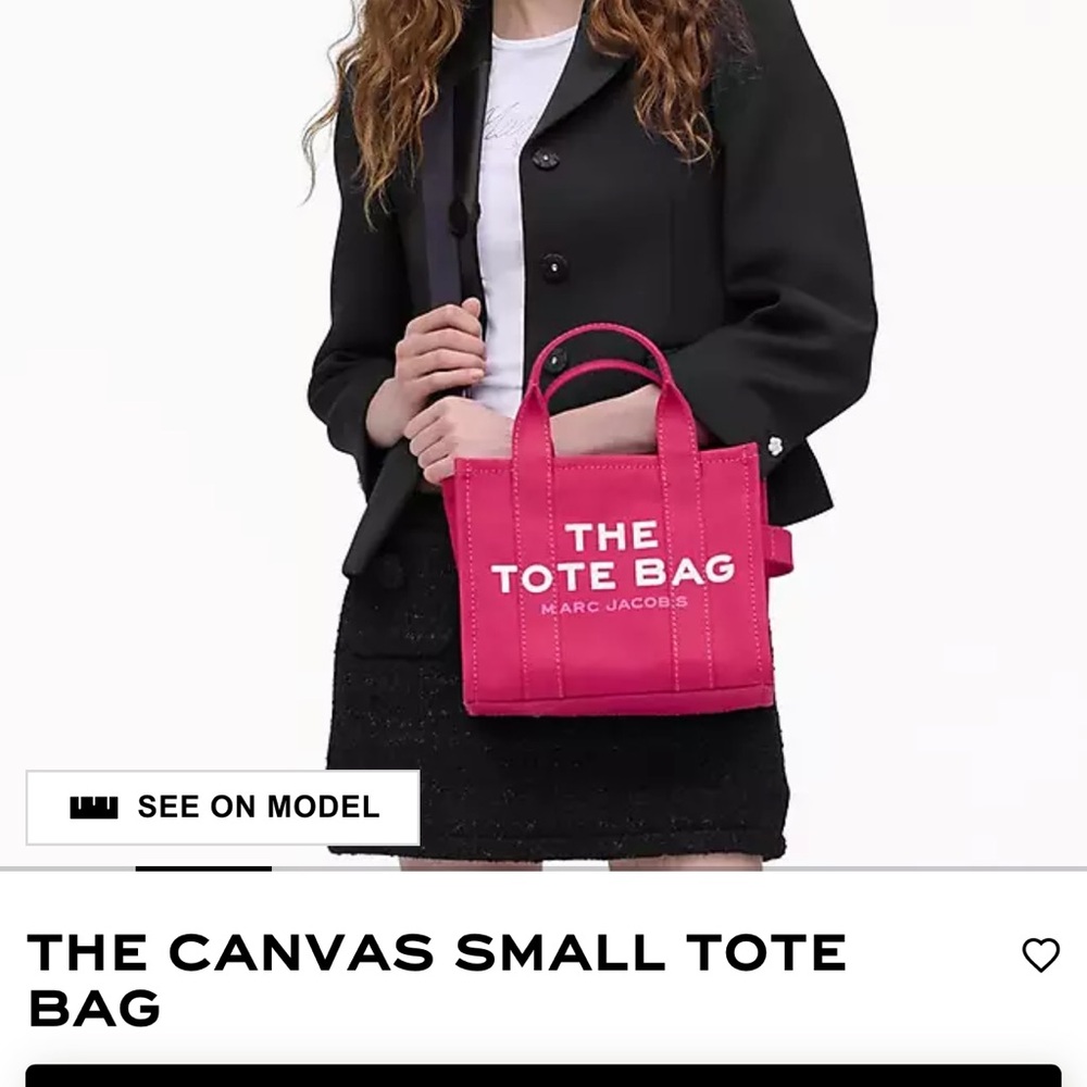 Marc Jacobs Fuchsia Canvas Tote - Picture 2 of 14